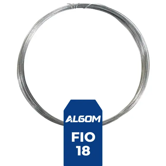 ARAME GALVANIZADO BWG 18 ROLO COM 10M ALGOM