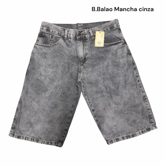 Y.L Bermuda Masculino Jeans Balão perna Larga ,bem suave qualidade casual Top