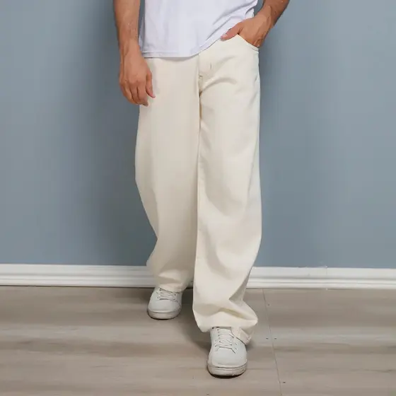Calça Jeans Balão Bag perna larga C/CORDAO estilo skatista Top-Y.L