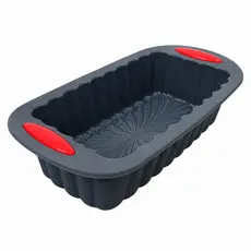 Forma Pão Bolo De Silicone Retangular Antiaderente 28x12x6cm