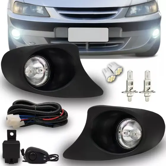 Kit Farol Milha Neblina Celta 1999 2000 2001 2002 2003 2004 2005 2006 Com Lampadas