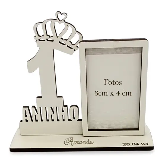Kit 10 Lembrancinhas Porta-Retrato MDF Decor Personalizadas