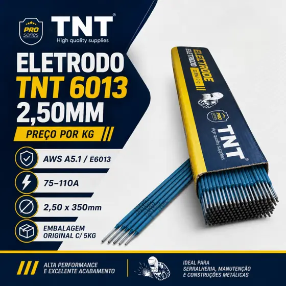 Eletrodo Solda Elétrica 6013 2,5mm Caixa c/05kg