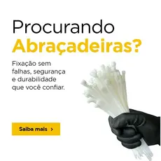 Kit 1000pçs Abraçadeira Nylon 2,5x100mm Branca Enforca Gato Lingua de Sogra hellerman