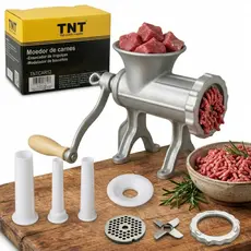 Moedor De Carne Manual C/acessórios N12 Para Hamburguer Tnt Manivela