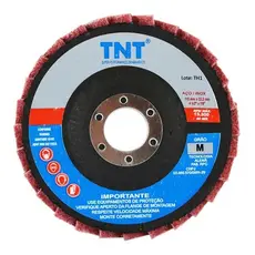 Disco Flap De Manta Abrasiva 115mm Médio Bear Tex p/ esmerilhadeira e lixadeira