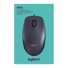 Mouse com fio USB Logitech M90 Preto 1000dpi Lacrado na Caixa