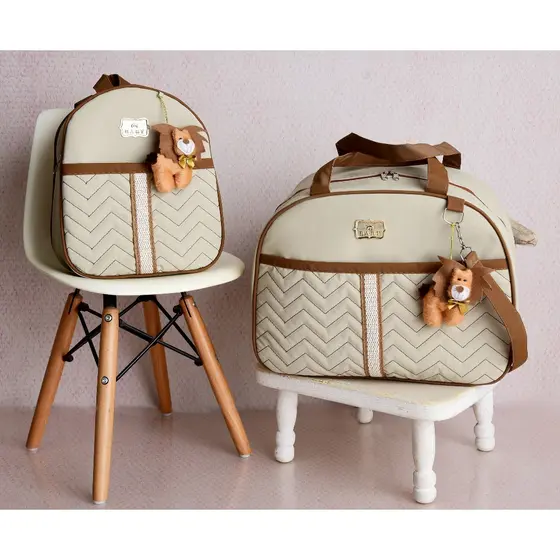 Kit Bolsa de Bebê 2 peças Mala Maternidade e Mochila de Passeio