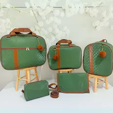 Kit 5 peças com Bolsa Maternidade Ampla e Necesserie