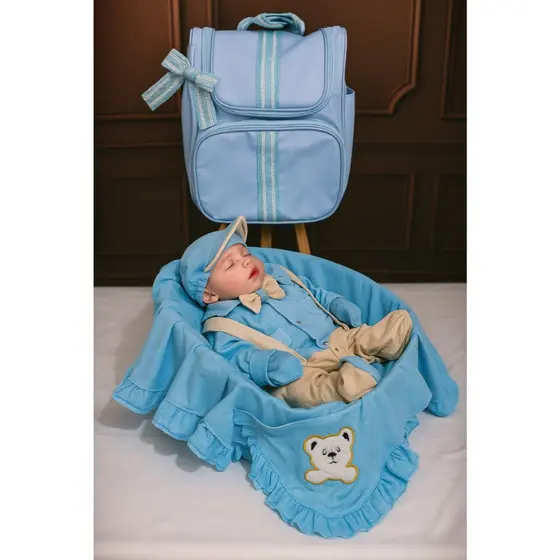 kit de Saída Maternidade com Mochila Multifuncional Para Bebê