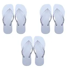 Kit 20 Pares Chinelo Feminino Correia de Glitter Bico Quadrado