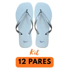 Kit 12 Pares Chinelo Feminino Glitter Atacado Revenda Casamento Lembrancinha