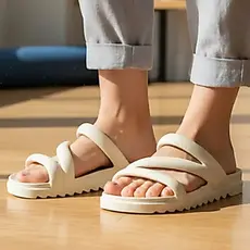 Sandália Feminina  Slide Papete Nuvem Confortável Antiderrapante