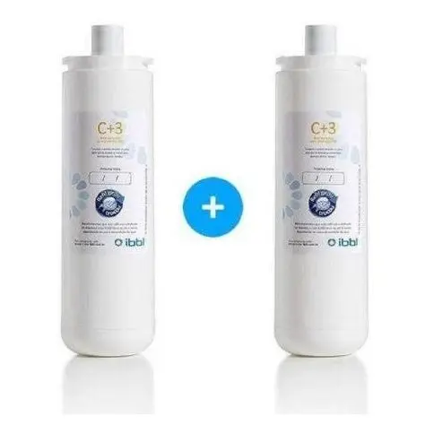 Kit 2 Refil C+3 Vela Filtro Purificador Ibbl Fr600 Evolux C3