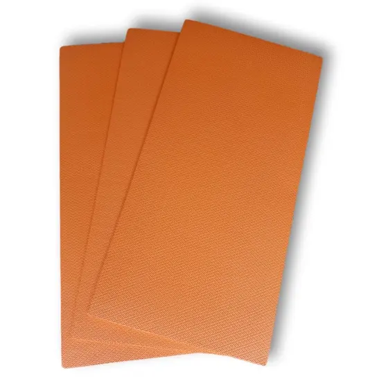 Kit 3 Colchonetes EVA Tapete Ginástica 100x50x1cm 10mm Laranja Yoga Academia Ginástica Ioga Pilates