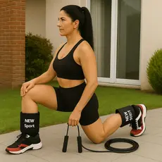 Caneleira de Peso 2Kg Treino de Perna Corda de Pular Treino Funcional Treine em Casa Envio Rápido