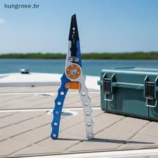 [UGR] Alicate De Pesca De Liga De Alumínio Antiderrapante Removedor De Gancho Leve Para Caminhadas Ao Ar Livre , Acampam