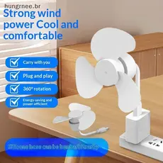 [UGR] Mini Ventilador Portátil USB De Plástico Multiuso Com Economia De Energia De Baixo Ruído Para Dormitório De Acampa