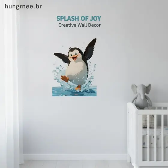 [UGR] Decoração De Vaso Sanitário Com Tema De Pinguim Engraçado Stiers Decalques Removíveis Autoadesivos À Prova D'água