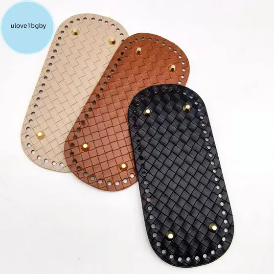 UloveBB Bolsa Fundo De Couro 22x10cm Base PU Para Bolsas De Malha DIY Placa De Crochê Resistente Artesanal BR