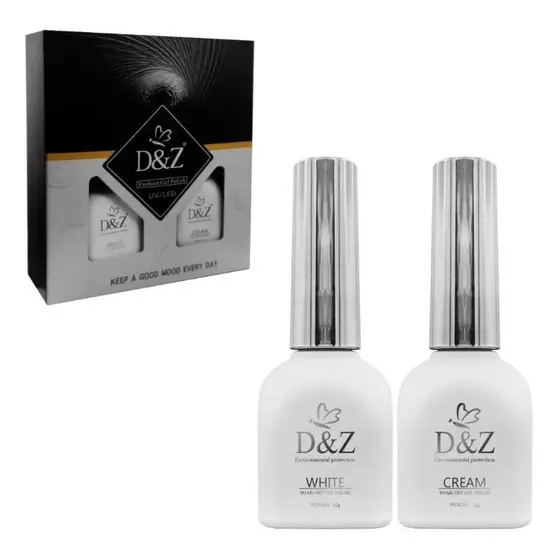Kit Francesinha D&Z Esmalte Em Gel Seca Na Cabine Uv/Led