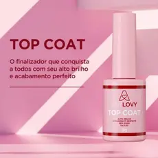 Top Coat Anylovy 10ml Selante Preparador de Unha Autonivelante Led Uv