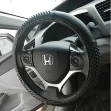 Capa De Volante Com Massageador P/ Honda Civic Emborrachada Premium