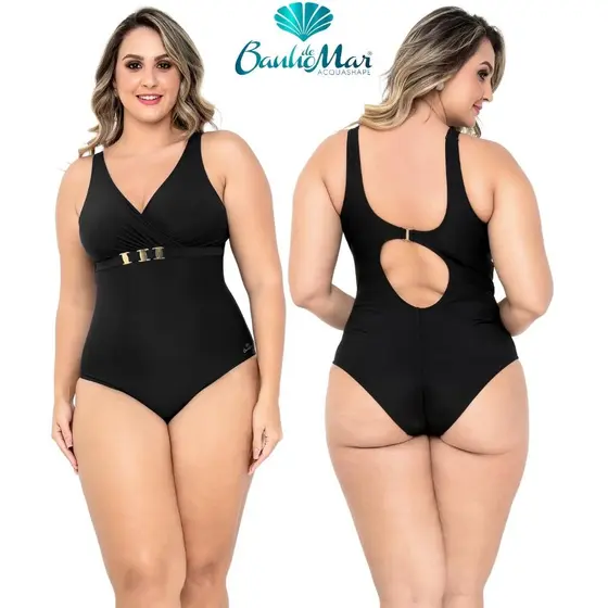 Maio Banho De Mar Forte Compressao Modela E Reduz Medidas Verao Moda Praia