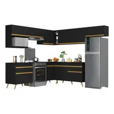 Armário de Cozinha Completa de Canto Veneza Multimóveis V2071