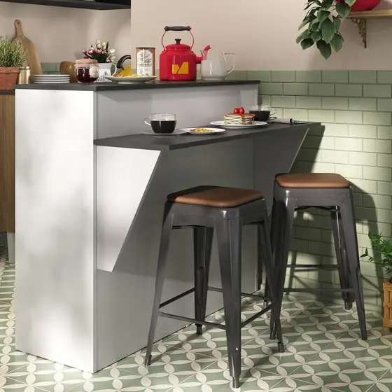 Bancada Balcão/Mesa Cozinha Mariah Multimóveis MP5484 Branca