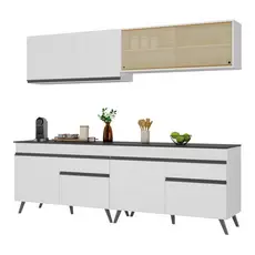 Armário de Cozinha Compacta 240cm Veneza Multimóveis V3696