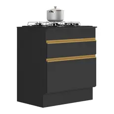Balcão Cozinha para Cooktop 70cm com Rodapé  1 Porta 1 Gaveta Veneza Multimóveis V2118