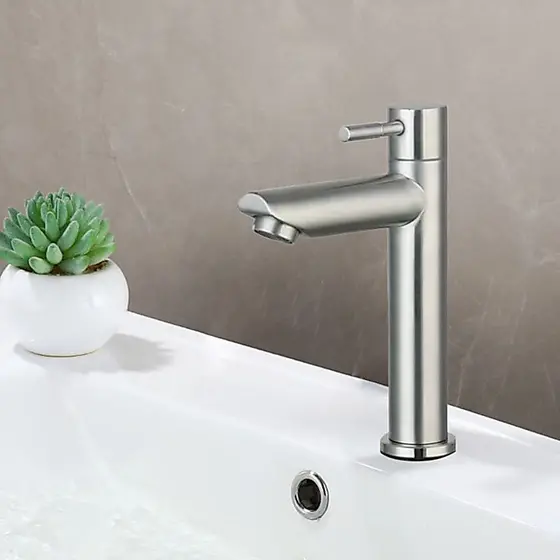 Torneira Banheiro Inox Premium Bancada Moderna
