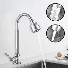 Torneira Cozinha Gourmet Bancada Flexível 1/4 Volta Cromo