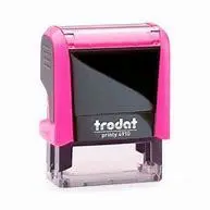 Carimbo Automático Trodat 4910 medida pequena 10x25 mm cabe até 3 linhas pequenas