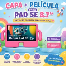 Capa Infantil + Película Para Xiaomi Redmi Pad Se 8,7 Pol