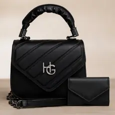 kit bolsas femininas pequena transversal de lado tiracolo + carteira