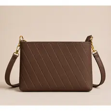 Bolsa Feminina Tiracolo Transversal Pequena com Corrente Moderna e Elegante