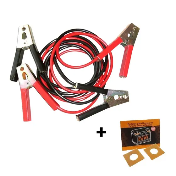 Kit Cabo Chupeta Bateria Carro Protetor Anti Zinabre