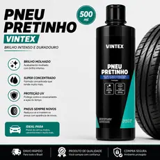 Pneu Pretinho Premium Vintex Vonnix Limpa Protege Brilho 500ml