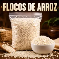 Flocos de Arroz Sem Açucar Crocante Granel Confeitaria Barra Cereal Saudável Bolinha Crispies de Arroz