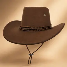 Chapéu Cowboy Adulto Com Cordão Ajustável Country Rodeio Peão