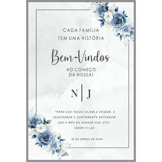 Placa Para Recepção Casamento Bem Vindos Ao Começo Da Nossa História Personalizada