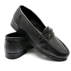 Mocassim Couro Legitimo Ortopédico Sapato Masculino Confortavel Couro