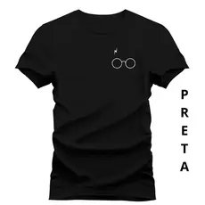 Camiseta Unissex Harry Potter Óculos Camisa 100% Algodão Blusa Envio Imediato