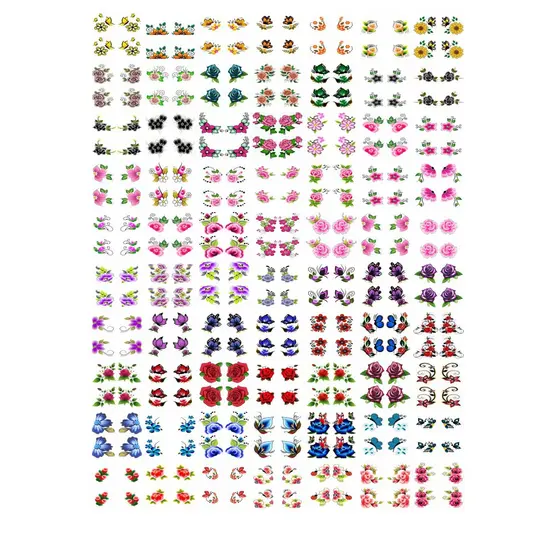 560 Películas/ Adesivos De Unhas- Pés- 2 Cartelão