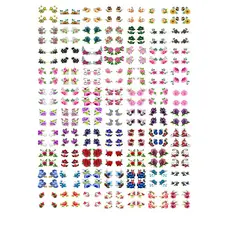 560 Películas/ Adesivos De Unhas- Pés- 2 Cartelão