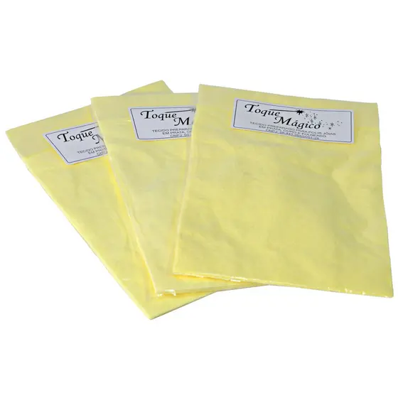 Flanela Mágica Limpa Joias Ouro Prata 03 Flanelas Tamanho grande