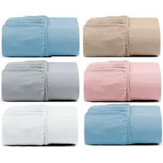 Kit 5 Lençol Avulso Casal Queen Cama Box Com Elástico 100% Poliéster Cores Sortidas