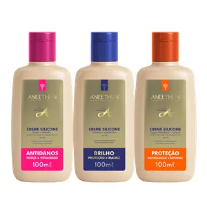 ANEETHUN KIT 3 CREMES DE SILICONE LINHA A 100ml (CREME DE BOLSA)